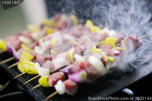 Image of tasty meat on stick