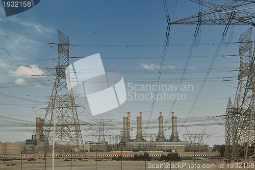 Image of Electrical power lines and towers