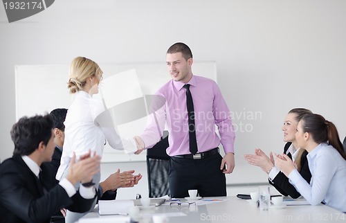 Image of business people group on meeting