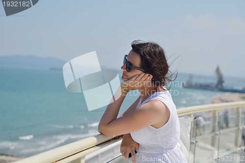Image of happy woman outdoor