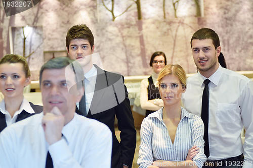 Image of business people group on seminar