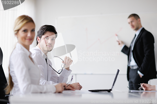 Image of business people in a meeting at office