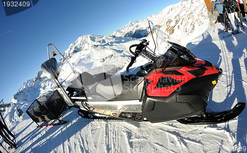 Image of snow sledge mobile