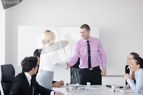 Image of business people group on meeting