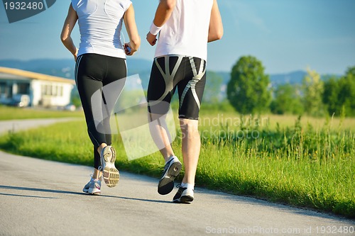 Image of couple jogging