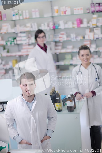 Image of pharmacy drugstore people team