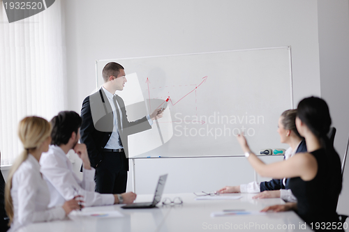 Image of business people in a meeting at office