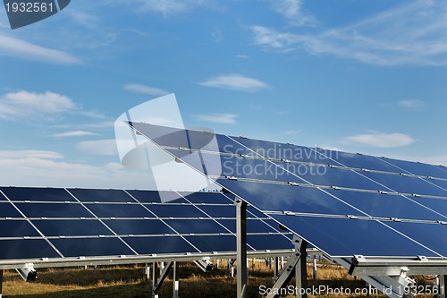 Image of solar panel renewable energy field