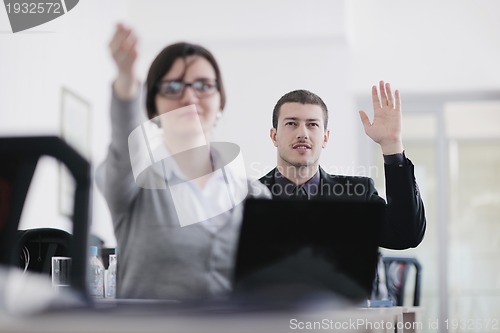 Image of business people group on seminar