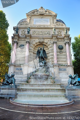Image of Saint Michel fountain in Paris