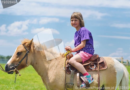 Image of child ride pony