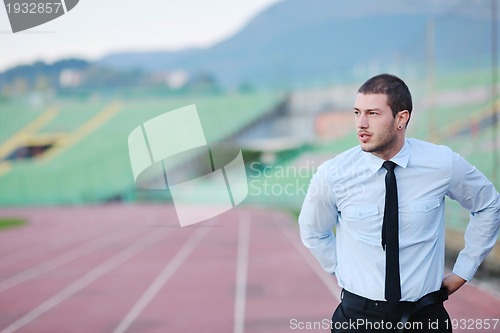 Image of business man in sport