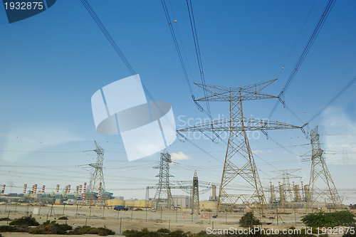 Image of Electrical power lines and towers