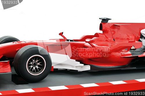 Image of red formel 1 model