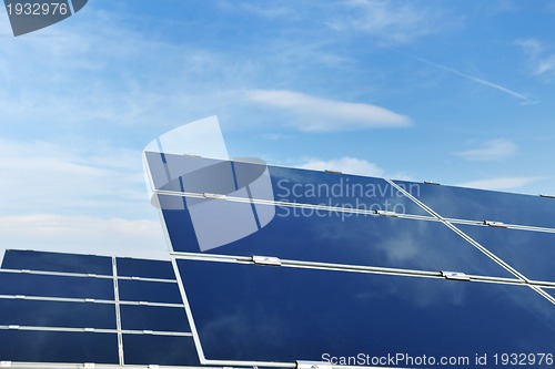 Image of solar panel renewable energy field