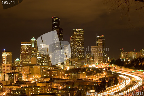 Image of Seattle at night