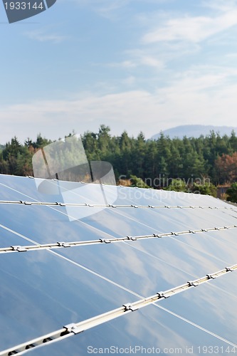 Image of solar panel renewable energy field