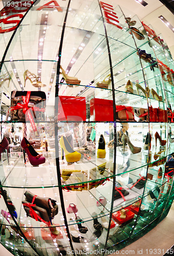 Image of woman shoes in store