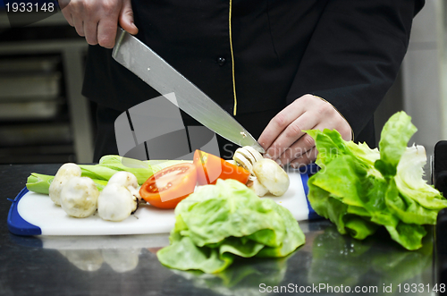 Image of chef preparing meal