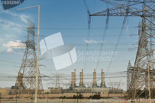 Image of Electrical power lines and towers