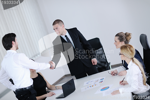 Image of business people in a meeting at office