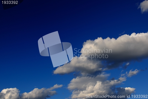 Image of Blue sky with clouds