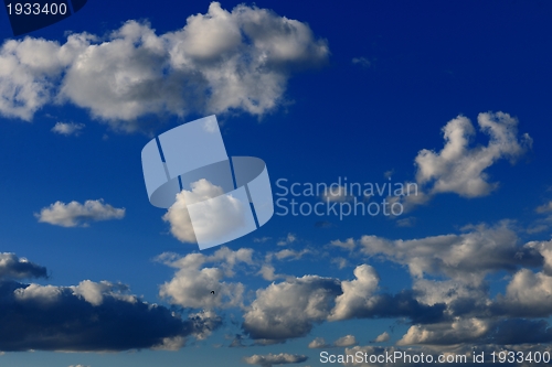 Image of Blue sky with clouds