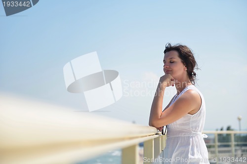 Image of happy woman outdoor