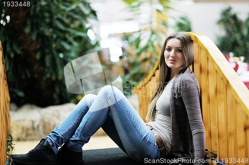 Image of portrait of a beautiful young woman