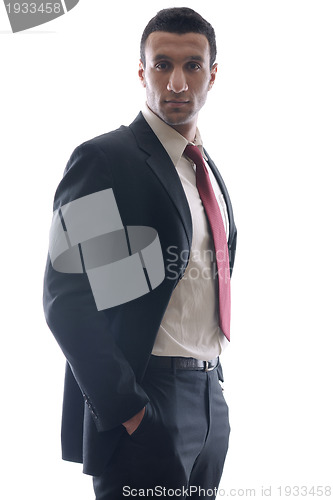 Image of business man isolated over white background
