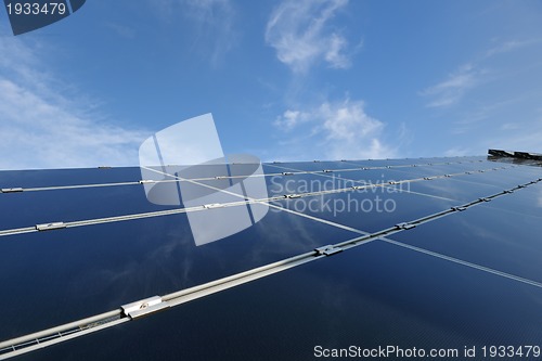 Image of solar panel renewable energy field