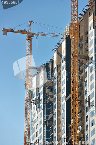 Image of Construction site with crane