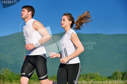 Image of couple jogging