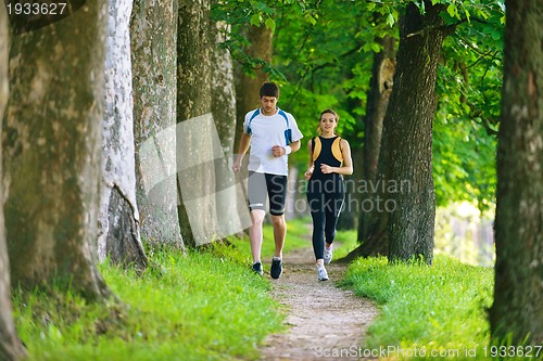 Image of couple jogging