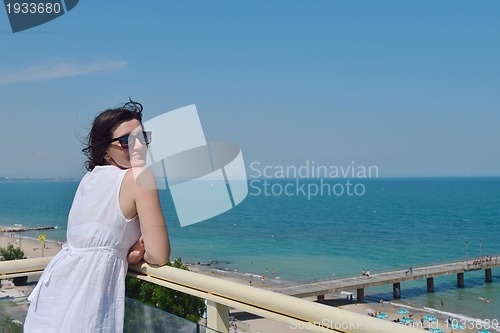 Image of happy woman outdoor