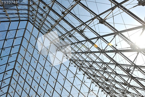 Image of Metal roof top structure with glass construction