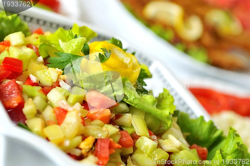 Image of catering salad detail