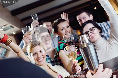 Image of Group of happy young people