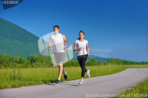 Image of couple jogging