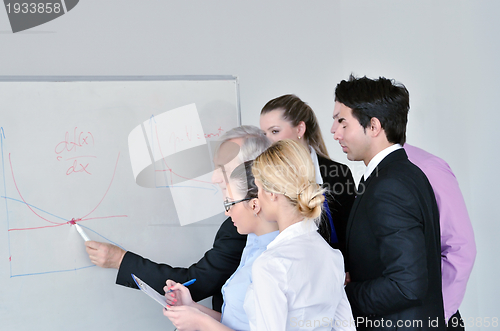 Image of Senior business man giving a presentation