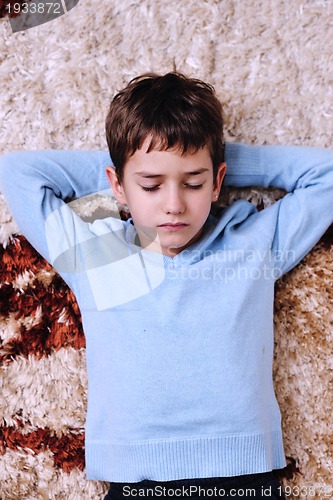 Image of portrait of child at home