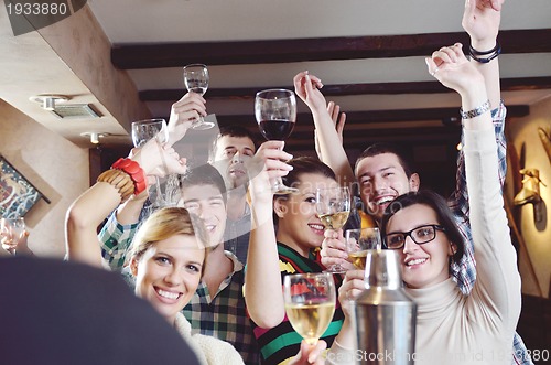 Image of Group of happy young people