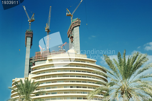 Image of Construction site with crane