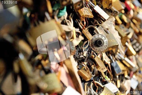 Image of Love locks in Paris