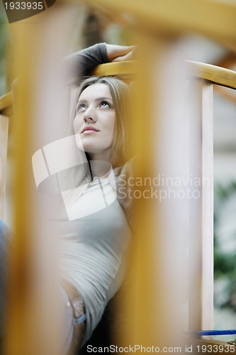 Image of portrait of a beautiful young woman