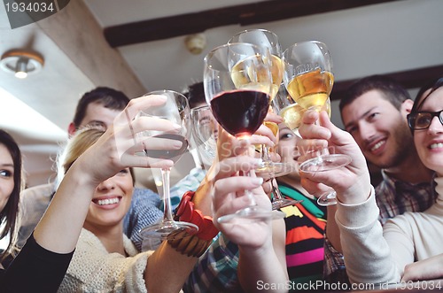 Image of Group of happy young people