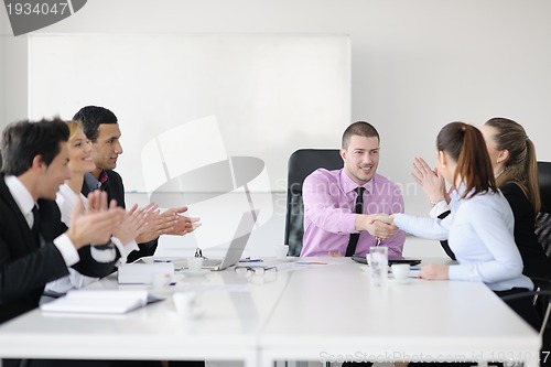 Image of business people group on meeting