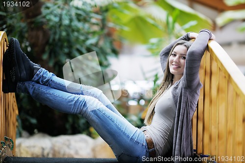 Image of portrait of a beautiful young woman