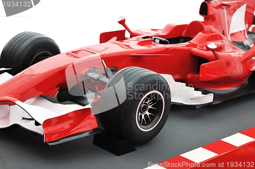 Image of red formel 1 model