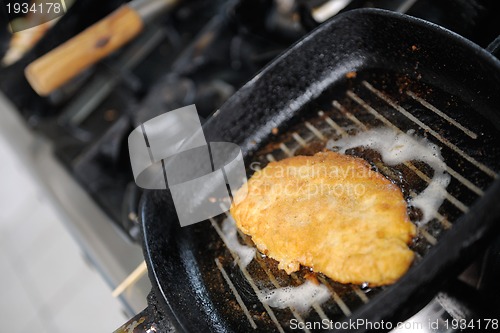 Image of tasty meat on stick